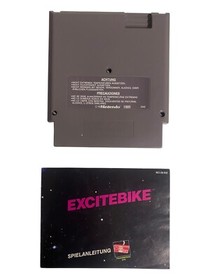 Nintendo NES Excitebike mit Schutzh&uuml;lle & Spielanleitung Spiel Game