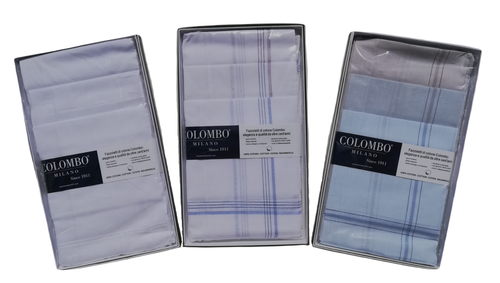 Fazzoletti Di Cotone Uomo - Set 24 Pezzi 40x40 Cm - Blu A Quadri - Riutilizzabili - Foto 5