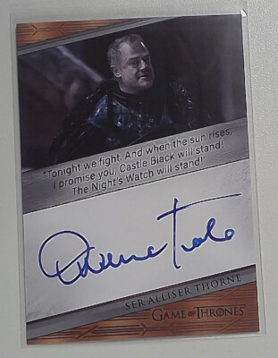 2023 Owen Teale as Ser Alliser Thorne Game of Thrones Art Images Quotable  Auto