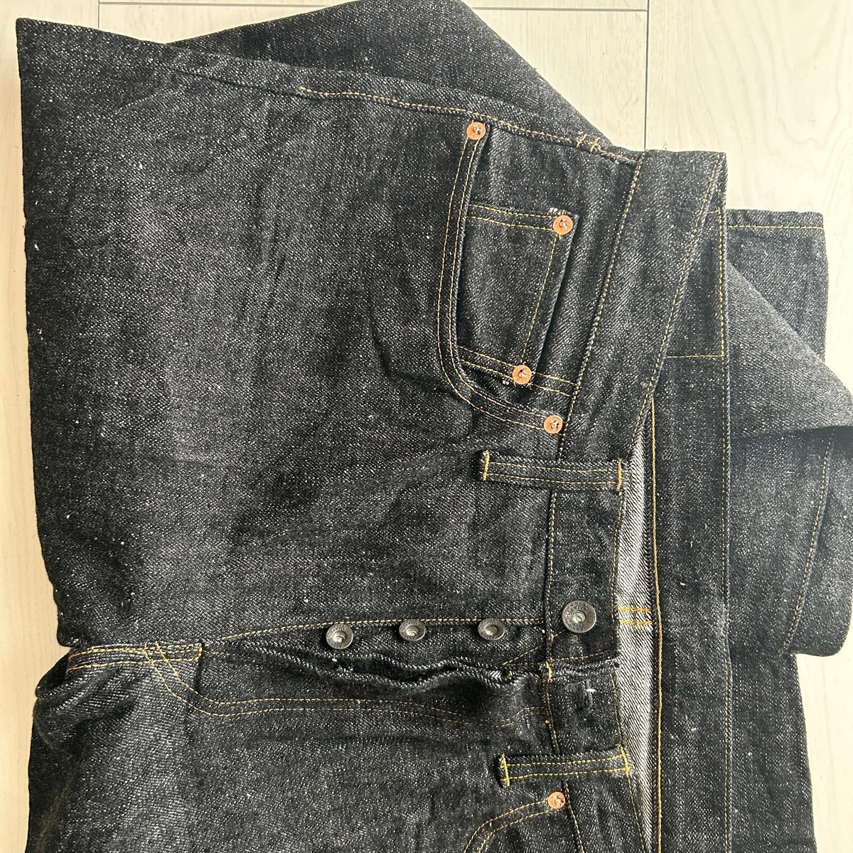 Samurai Jeans S710XX-BK 17oz Sulfide Black Denim Slim Straight One
