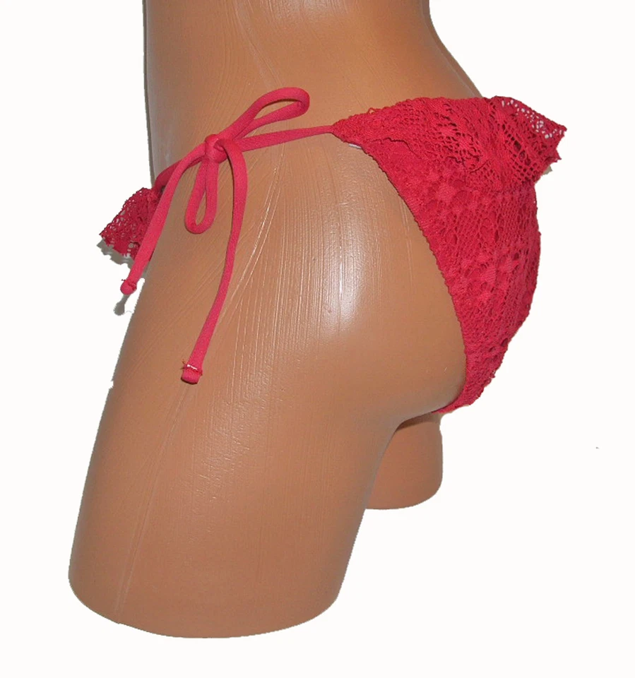 Ralph Lauren NUEVO Rojo Para Mujer Talla L Grande 12 14 Traje de Baño Bikini Parte Inferior $56 S614 Foto 2 de 2