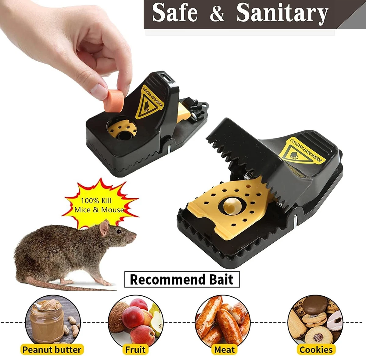 Mouse Trap Rat Traps Indoor Small Reusable Powerful Mouse Traps