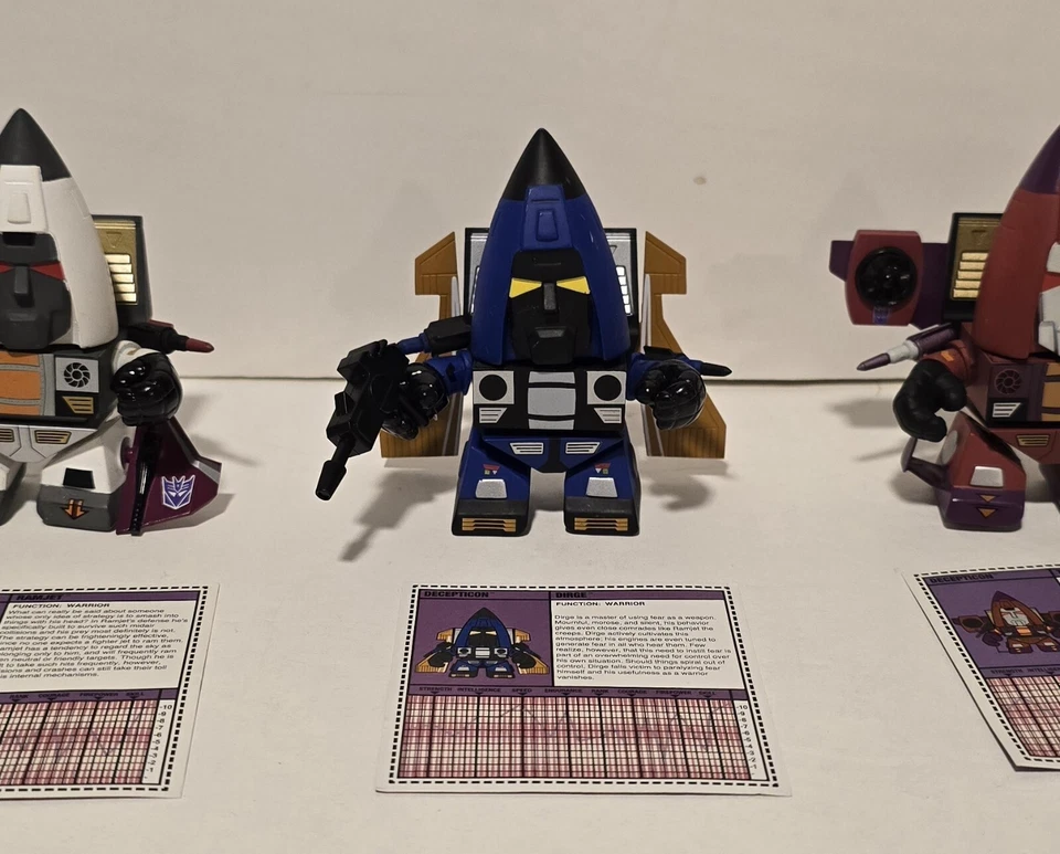 Hasbro The Loyal Subjects Transformers Series 2 RAMJET/ DIRGE/ THRUST DECEPTICON - Image 3 of 4