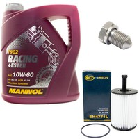 MotoröL ÖLfilter SH4771L 10W60 4Liter + ÖLablassschraube FüR Audi TT Seat VW Gol