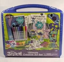 Cra-Z-Art Disney Stitch Ultimate Creative Arts Set For Kids 70+ Pcs Draw & Paint