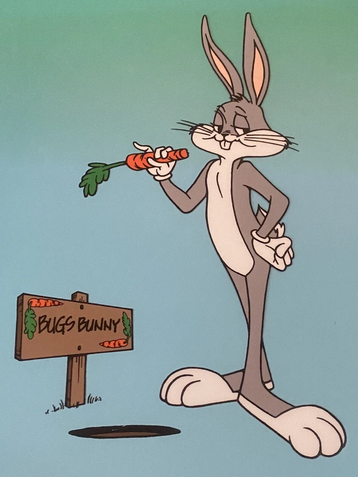 Original WARNER Bros.Bugs Bunny Chuck Jones Sericel Cel Cell SCARCE & Rare HUGE! - Image 2 of 4