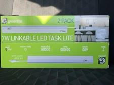 4 Pack Greenlite 7w Linkable Led Task Lite Light 12 Bright White New 4 Pack Greenlite 7w Linkable Led Task Lite Light 12 Bright White New