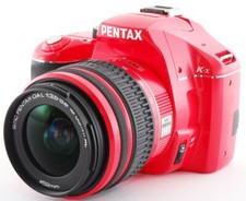 PENTAX K-x 12.4MP Red 18-55mm Lens Exc   w/Strap,SD card,Filter 1001 