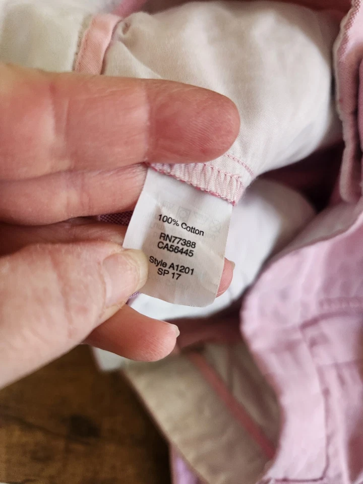 J. Pantalones Crew Skimmer Chambray Crop Rosa Talla 6 Foto 4 de 4