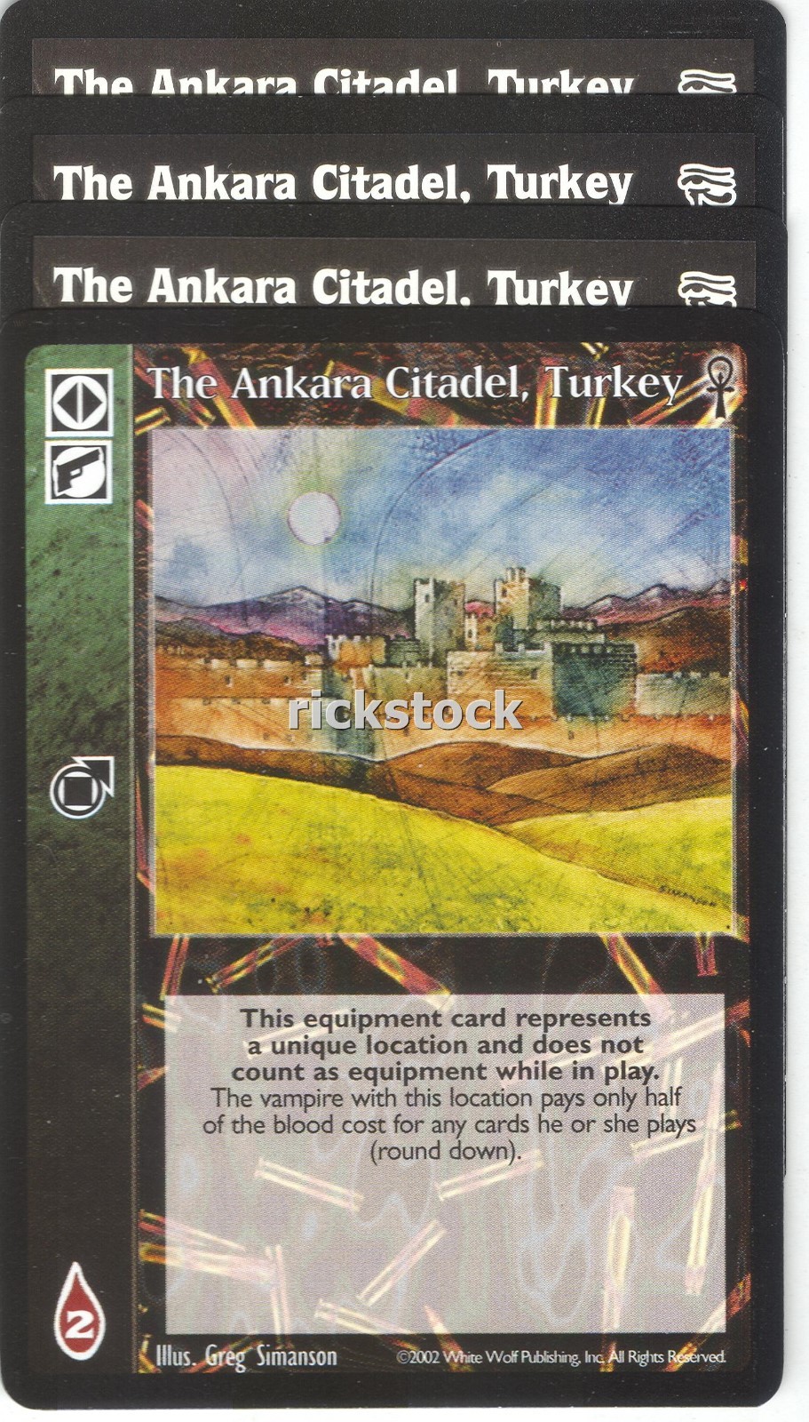 The Ankara Citadel, Turkey x4 AH CE Lot A VTES Jyhad