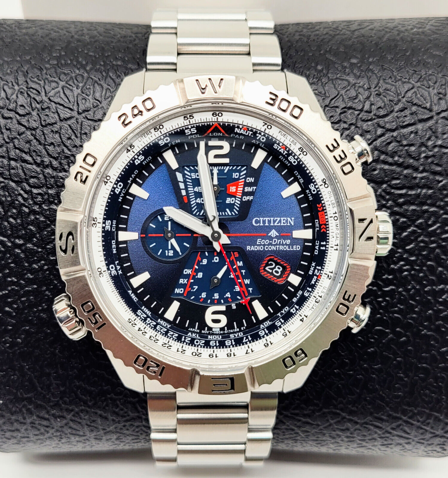 Citizen AT8220-55L Promaster Navihawk Sapphire Blue Dial Eco-Drive