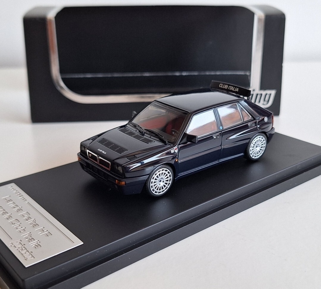 ミニカー 1/43 Lancia Delta Integrale HF Evo.1992 Lancia Delta HF Integrale EVO2 Club Italia 1992 Dark Blue 1:43 HPI
