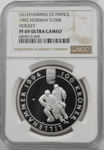 Norway 1992 100 Kroner Proof NGC PF69 ULTRA CAMEO Lillehammer Olympics NG2054 co