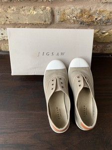 jigsaw libby slip on canvas plimsolls
