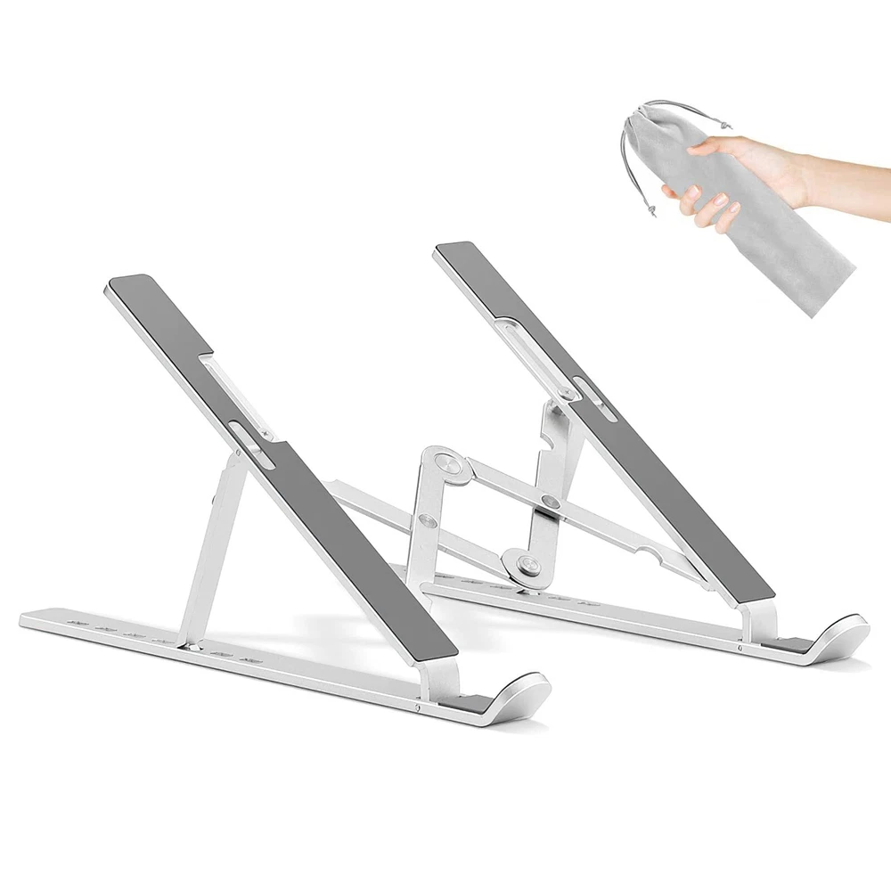 Adjustable Aluminum Laptop Stand Foldable Portable Holder for Better Ergonomics and Upgrade Ant  