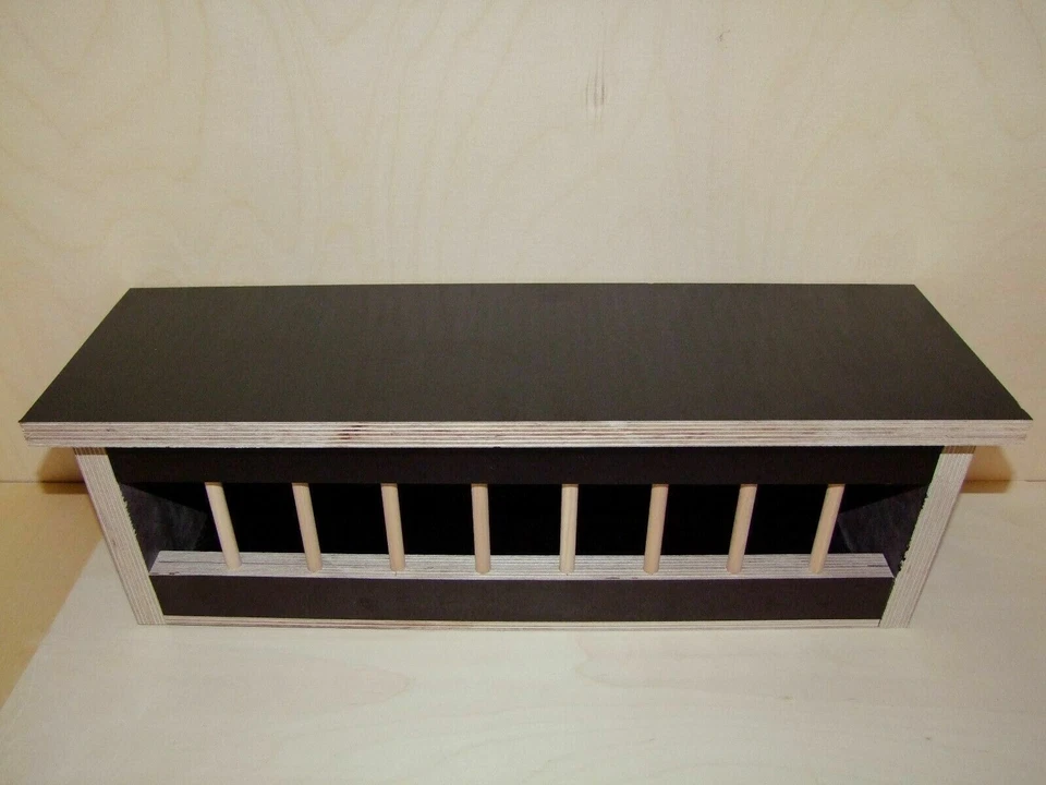 Taubentrog Hühnertrog Tauben Hühner Holz mit Deckel. Länge : 100 cm. - Bild 2 von 4