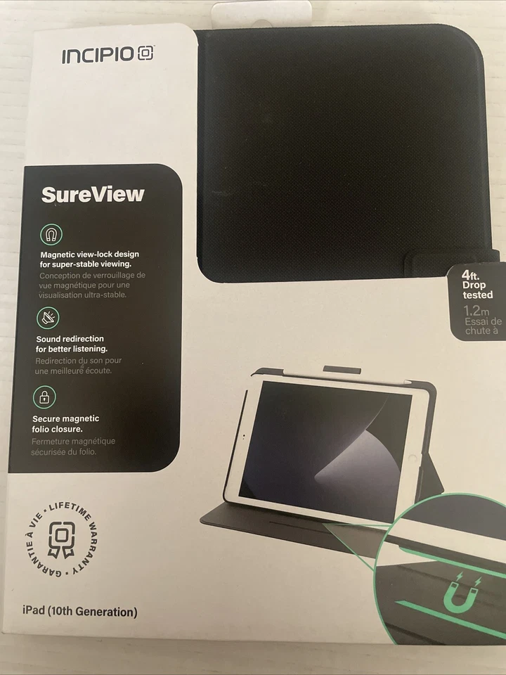 Incipio SureView Series Hard Folio Case for iPad 10.9-in (10th Gen) - Black - Image 4 of 4