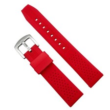 Watch Strap Silicone Sports Waterproof Soft Breathable Dive Band 18mm 20mm 22mm