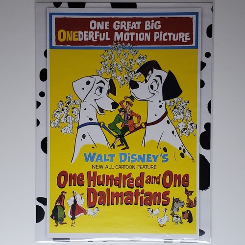 One Hundred and One Dalmatians Lithograph Authentic Disney Mini Movie Poster - Picture 2 of 2