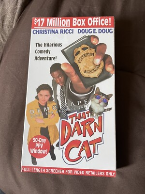 Disney-That Darn Cat SEALED VHS  Full Length Screener Demo Tape Promotional Item