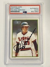 ROD CAREW 1986 Topps All Star Glossy #16 HOF Angels Twins Signed Auto PSA/DNA