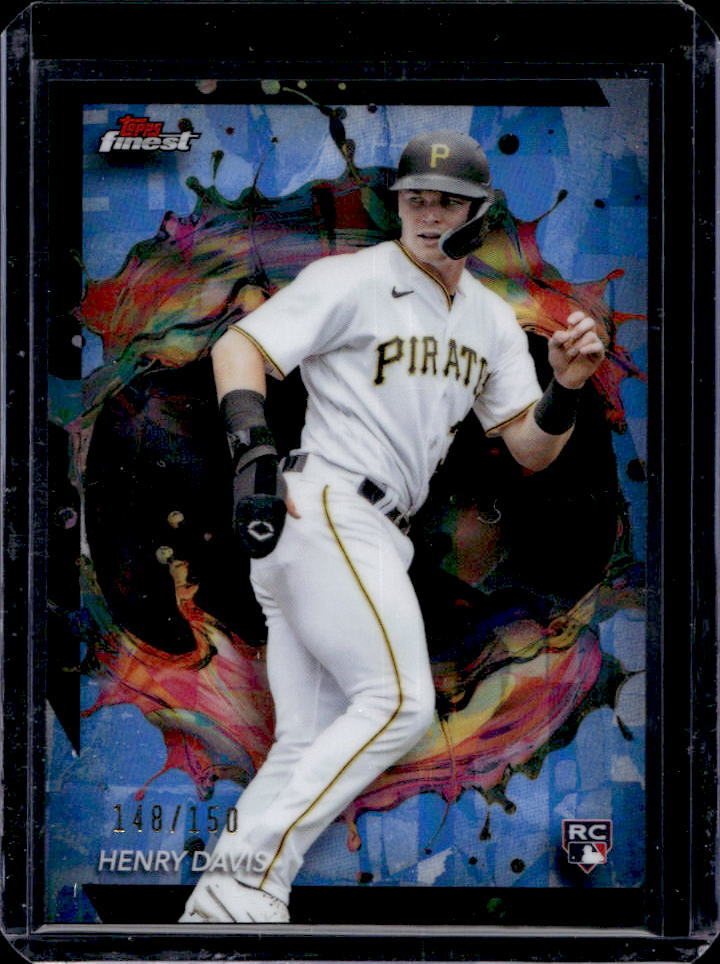 2024 Topps Finest Henry Davis Sky Blue Refractor RC #148/150 #289