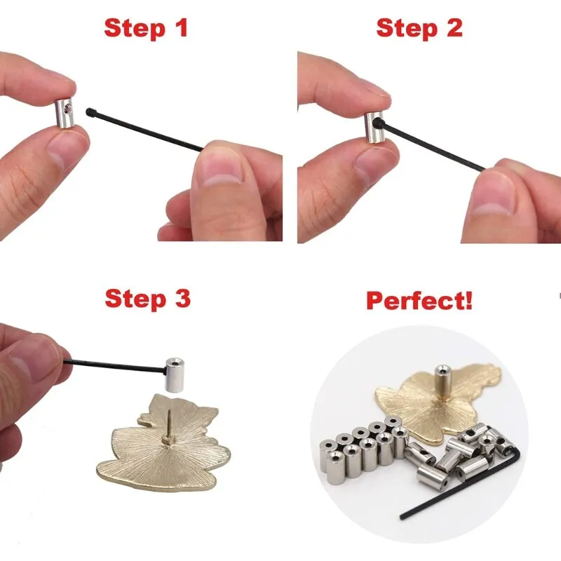 10 Pieces Metal Pin Backs Locking Pin Keepers Locking Clasp