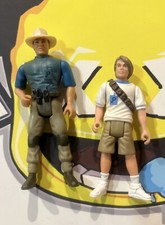 Vintage 1993 Jurassic Park Alan Grant & Tim Murphy KENNER
