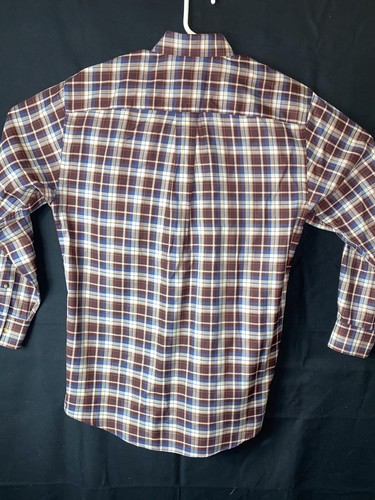 Jos. A. Bank sz Small Mens Long Sleeve Button Down Front Dress Shirt Plaid Twill - Picture 8 of 9