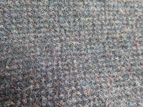 3 1/4yd BLACKISH CHARCOAL GRAY tweed check SWEATER KNIT FABRIC Chenille DIY 60"w - Picture 3 of 3