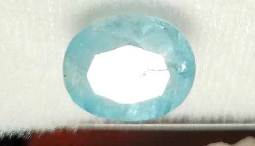 Sehr schöner Aquamarin Naturfarbe Hellblau Oval 7,32 ct 14,80 x 14,40 x 8,80 mm - Bild 3 von 7