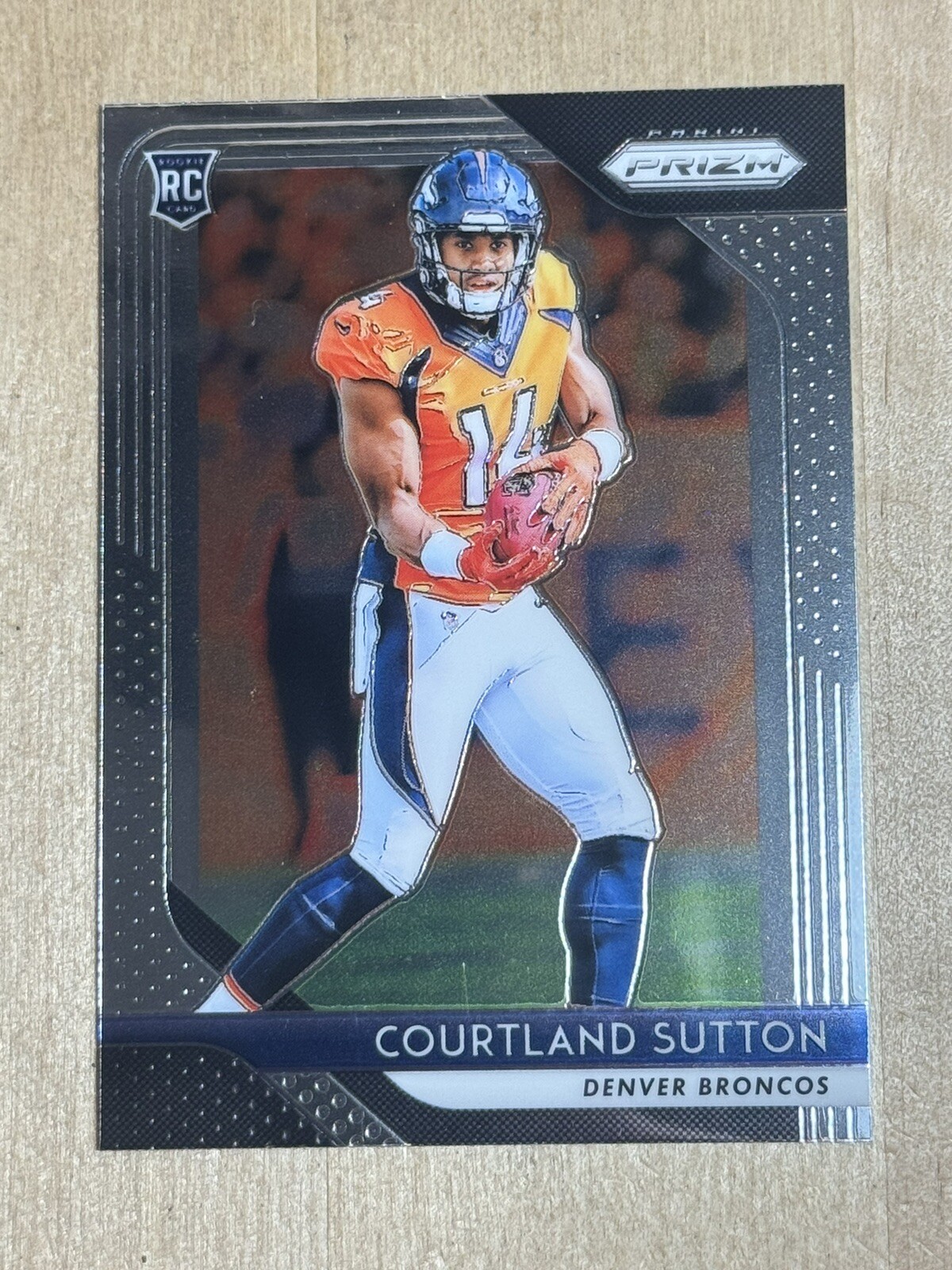 2018 Denver Broncos ROOKIE Courtland Sutton Panini Prizm ROOKIE CARD #215