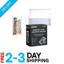 Dustproof Magnetic Card Holders - 10-Pack for Ultimate Protection & Display