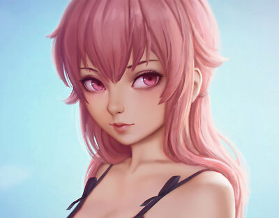 Anime mirai nikki  yuno Playmat Gaming Mat