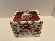 Fitz & Floyd Deck The Halls Christmas Potpourri Bowl in Original Box