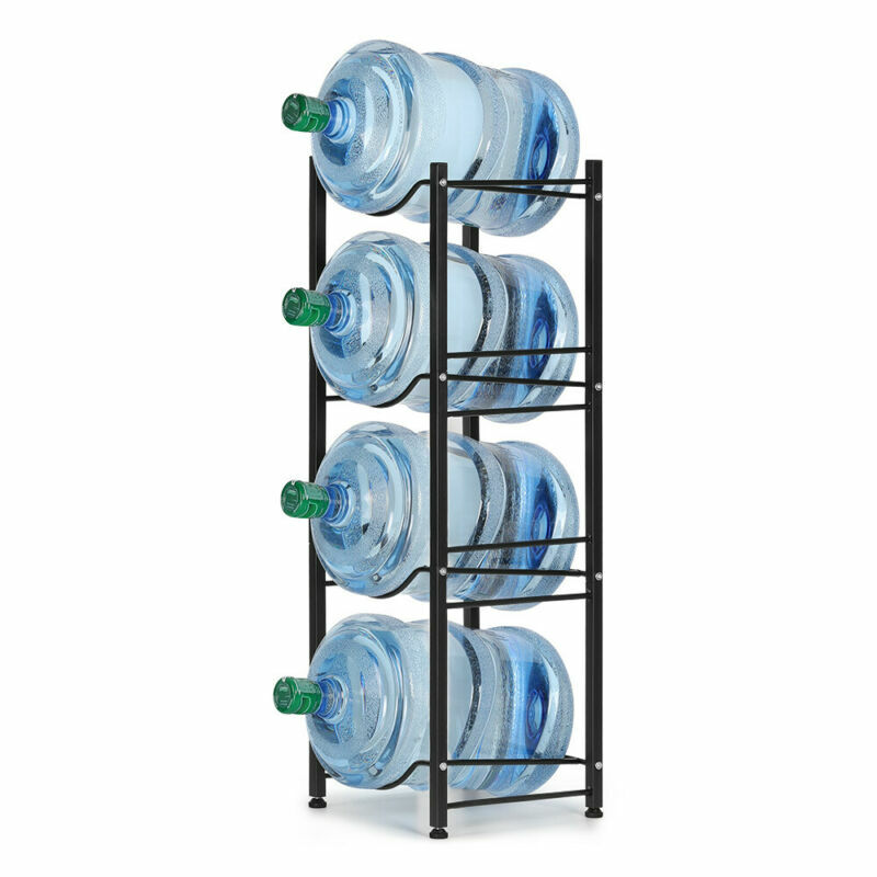 5 Gallon Water Bottle Holder 3/4/5 Tier Water Cooler Jug Storage Rack ...
