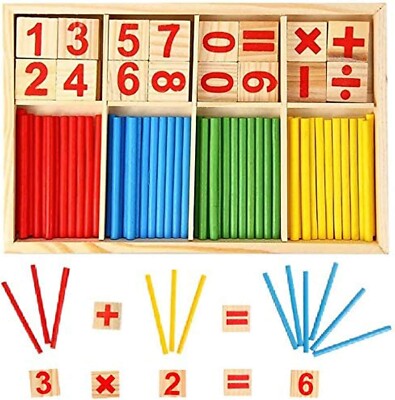 Counting Number Blocks and Sticks | Montessori Toys for Kids Learning| Homesc...