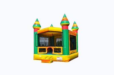 JumpOrange Fiesta Inflatable Bounce House for Kids with Blower, Party Boucner