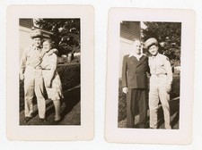 Vintage WWII US Army Soldier Family Photos Lot 2 c1940s Military Uniform