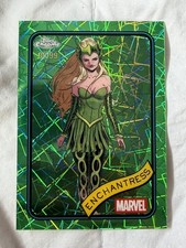2025 Topps Chrome Marvel Enchantress Green Sapphire 90/99 NM Card 43