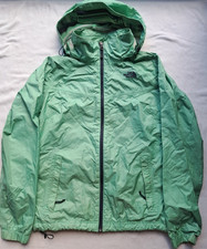 Womens The North Face Light Green Hooded Wind...