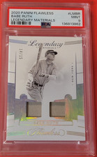 Babe Ruth GAME USED PANTS CARD #14/15 PSA MINT 9 2020 PANINI FLAWLESS LEGENDARY
