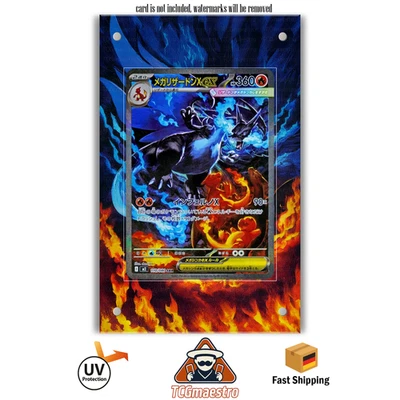 MEIN SHOP Mega Glurak Charizard PFL Pokémon Extended Artwork marco y funda protectora