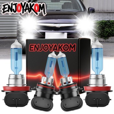 For Honda Civic 2014-2021 6000K 4Pcs Halogen Headlights Bulbs Hi/Lo Beam Combo