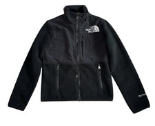 The North Face Kids Black Denali Full Zip Water Repellent Fleece Jacket S 7-8