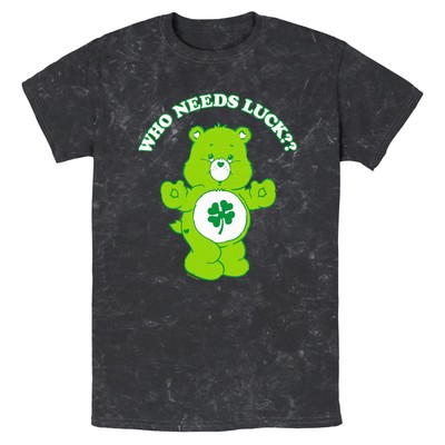Men's Care Bears St. Patrick's Day Good Luck Bear Who Needs Luck T-Shirt