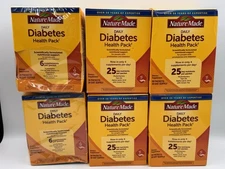 6 ~ Nature Made Daily Diabete Health Pack ~ 180 Packets Total ~ 06/26 - 01/27