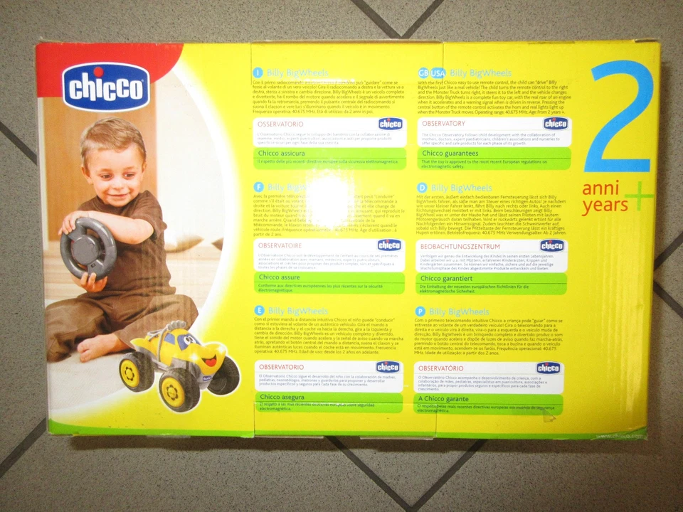 Chicco Billy Bigwheel - Ferngesteuertes Auto mit Licht & Sound, OVP & Batterien - Bild 2 von 4