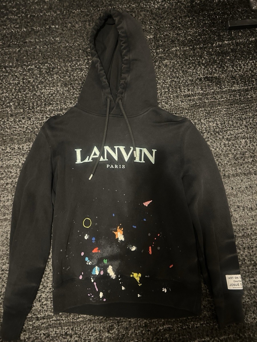 Lanvin x Gallery Dept Men's Black Multicolor Graphic Print Fleece