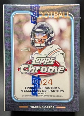 2024 Topps Chrome Football Blaster Box Factory Sealed Great Price! 